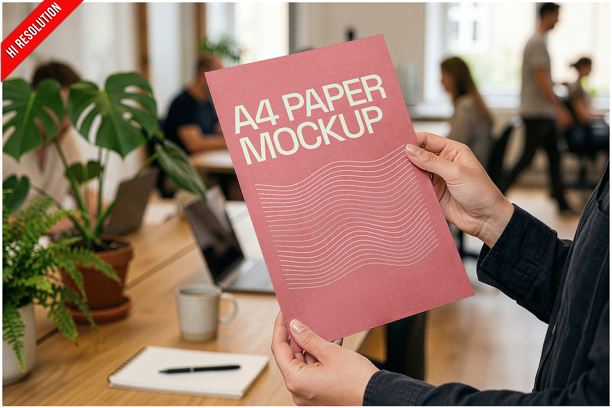 Paper Sheet Office Desk PSD, an Advertising Mockup by Bruno's Shop (Photo 1 of 3)
