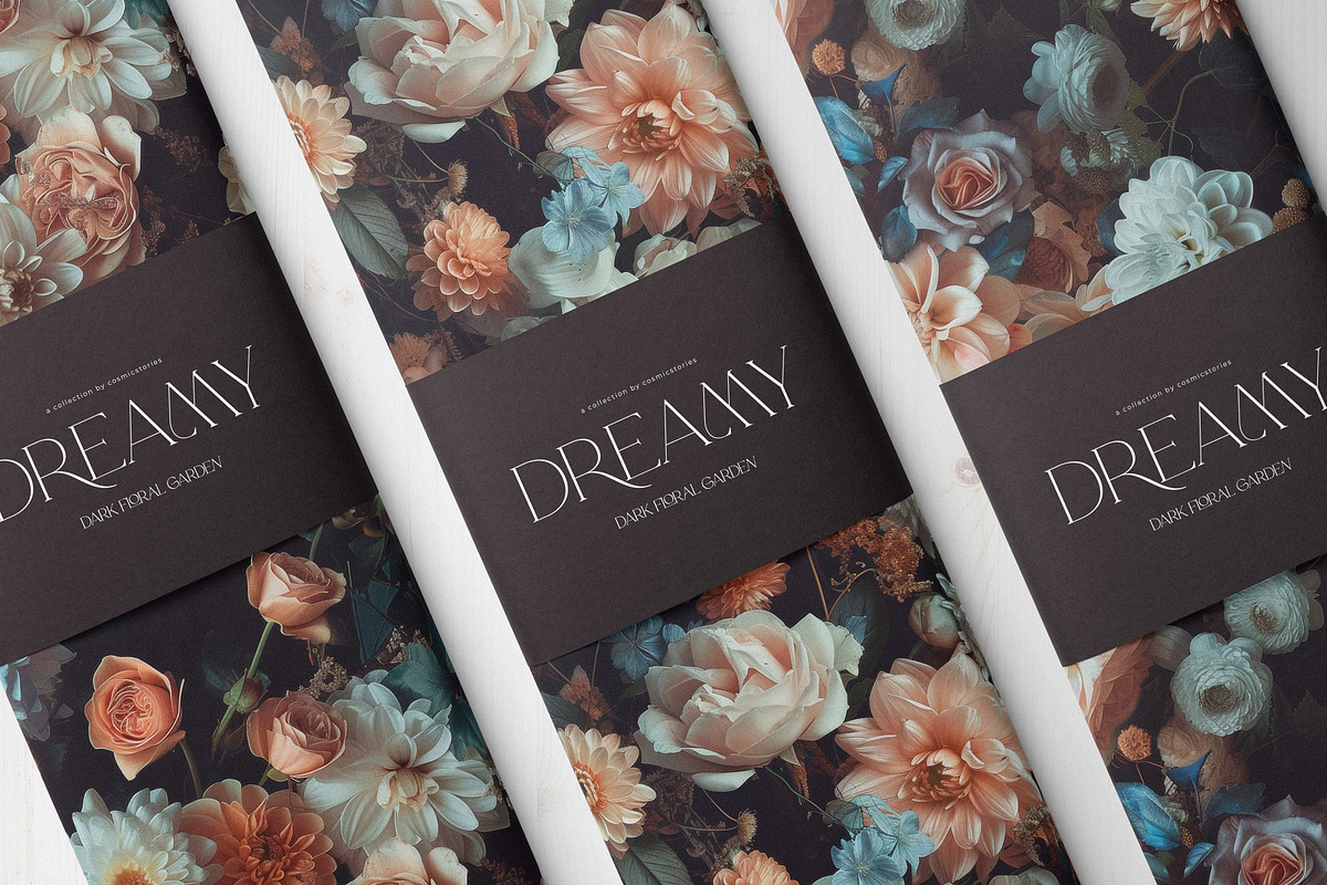 Dark floral patterns & prints, a Wallpaper Graphic by CarmineType (Photo 2 of 10)
