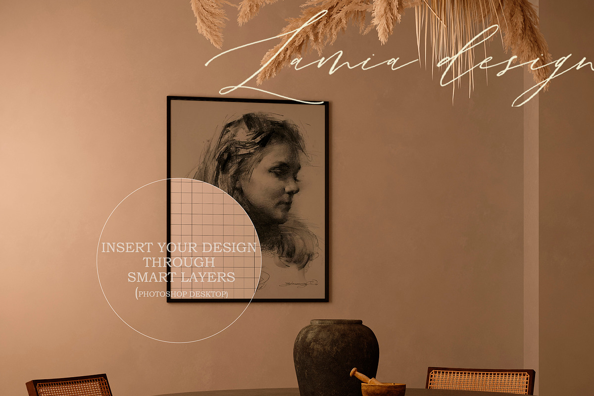 Minimalist Boho Mock Up 4x5, a Household Mockup by LAMIA DESIGN (Photo 4 of 6)