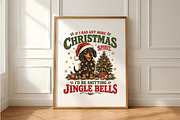 Christmas Dachshund Jingle Bells PNG, a Seasonal Illustration by Daily.Designs (Thumbnail 5 of 5)