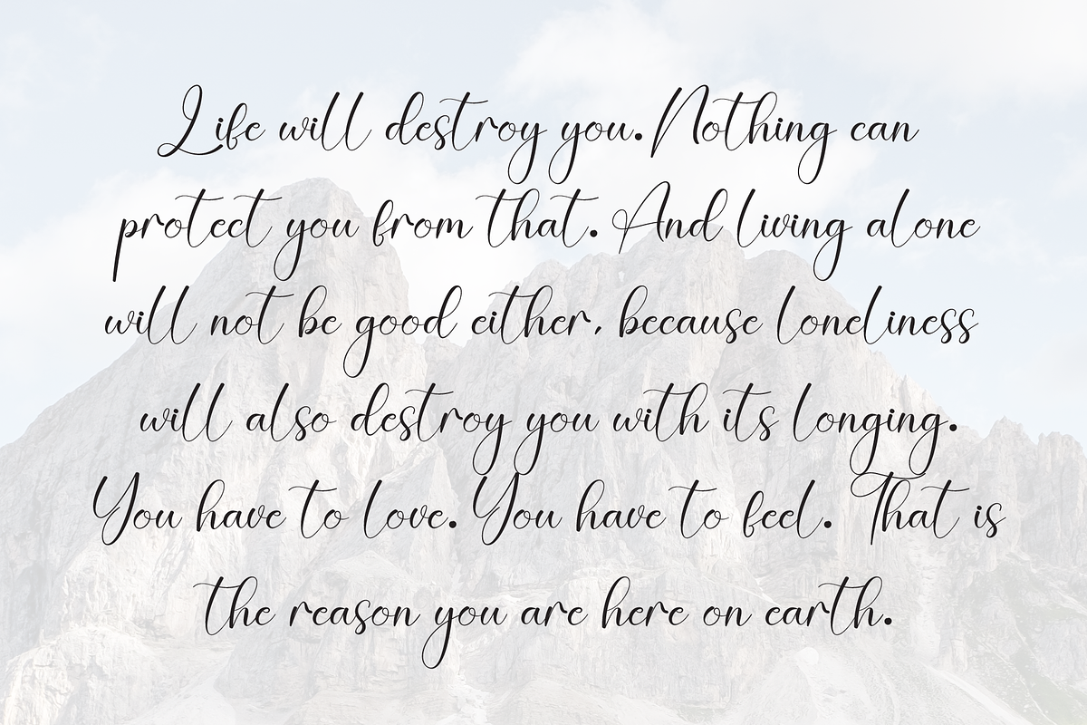 Outside | Script Font, a Handwritten Font by Scratchones (Photo 6 of 9)