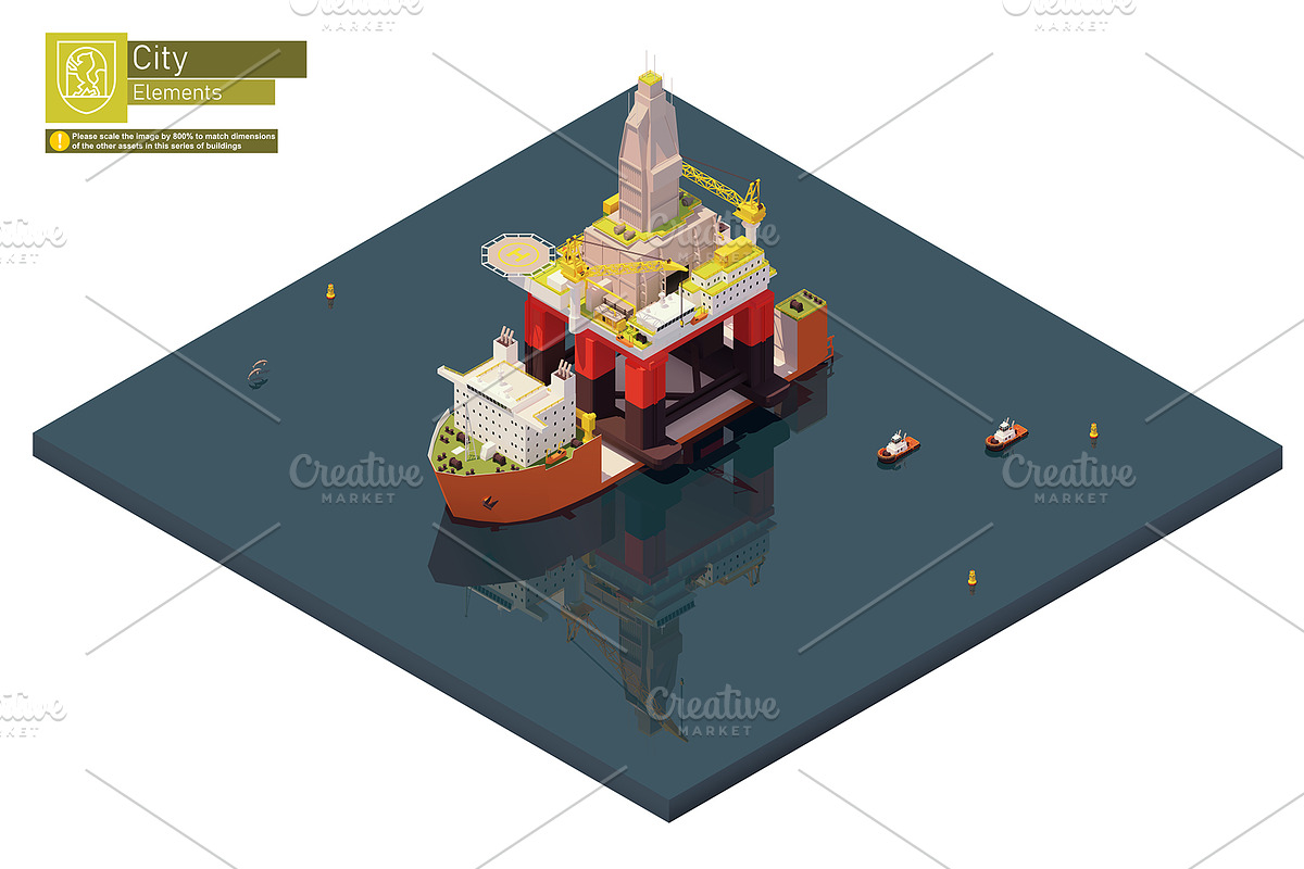 Isometric city map elements, an Object Graphic by tele52 (Photo 54 of 72)