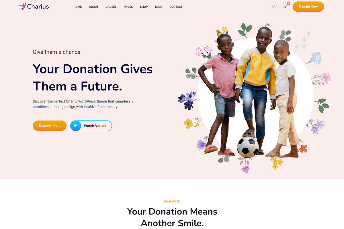 Charius - Charity WordPress Theme, a WordPress Template by NaimaAnjum (Photo 3 of 5)