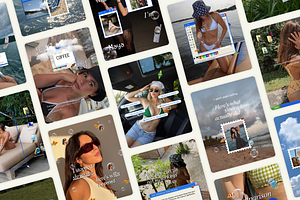 Frutiger Aero Y2K Instagram Posts, a Social Media Template by Meraki Templates