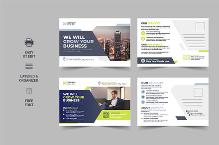 Modern eddm Postcard Template design, a Card Template by Pavel_design