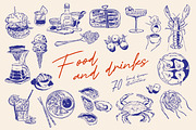 Food Illustrations, a Food Illustration by DesignThatMatters (Thumbnail 1 of 12)