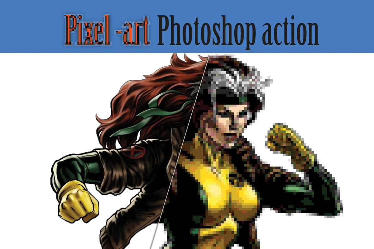 Pixel Art PS Action, an Action Add-On by DesignThor (Photo 1 of 5)