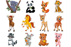 Funny animals set