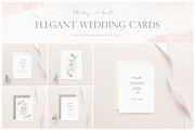 Elegant Wedding Card Mockups, an Invitation Template by Kate Roubin (Thumbnail 1 of 11)