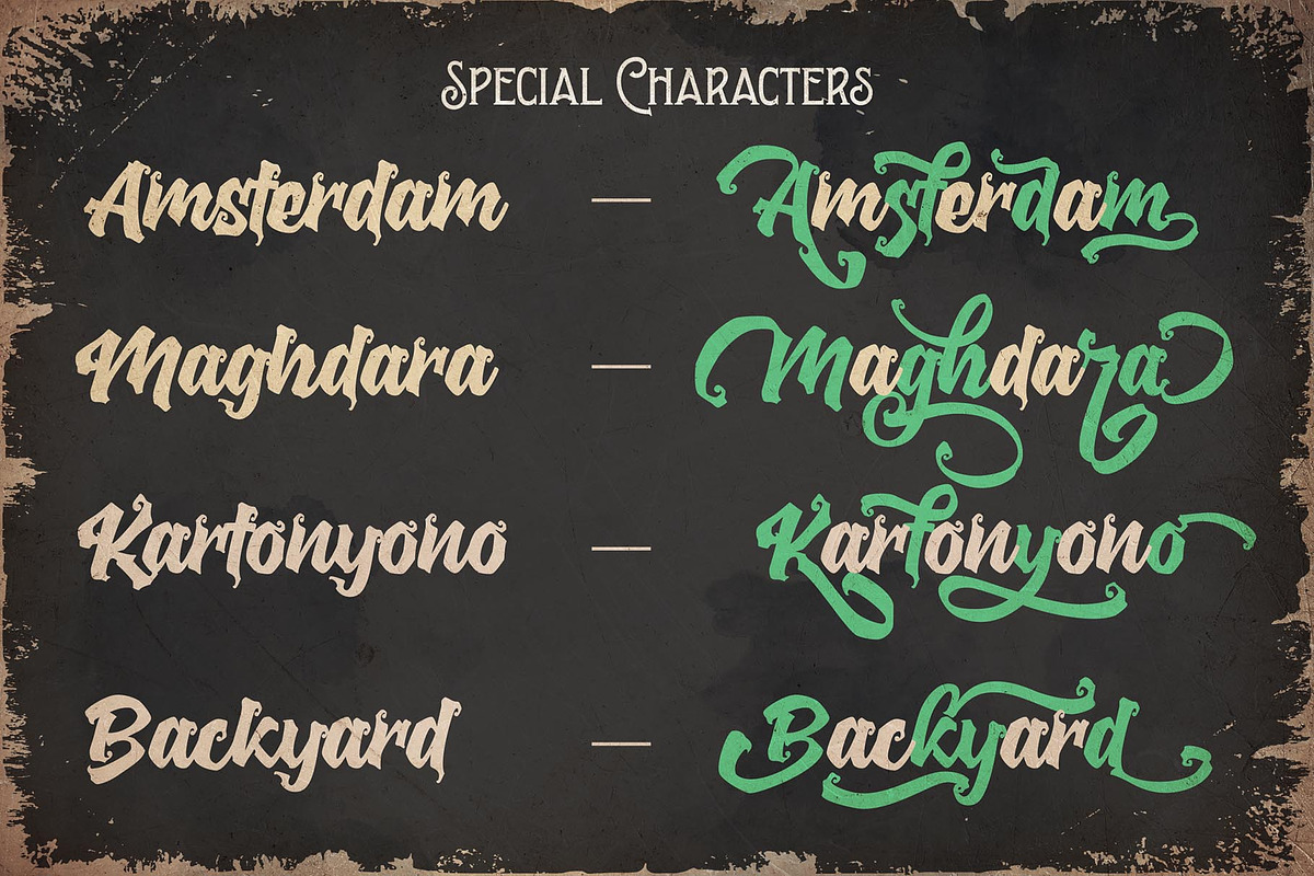 The Backyard - Retro Bold Script, a Script Font by figuree studio (Photo 3 of 8)
