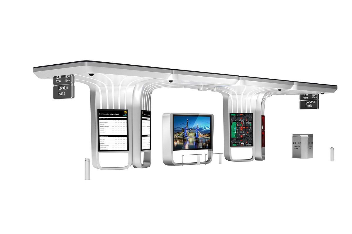 Sustainable urban solar bus station, an Environmental 3D Model by Archidizer (Photo 2 of 5)