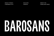 Barosans Display Font, a Font by Yukita Creative (Thumbnail 1 of 11)
