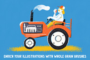 Whole Grain Brushes for Procreate, a Brush Add-On by Guerillacraft (Thumbnail 5 of 7)