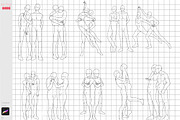Procreate Couple Body Poses Anime, a Brush Add-On by ArtPrintBabe (Thumbnail 4 of 12)