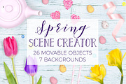 Spring Scene Creator - Top View, a Product Mockup by Pixomize (Thumbnail 1 of 7)