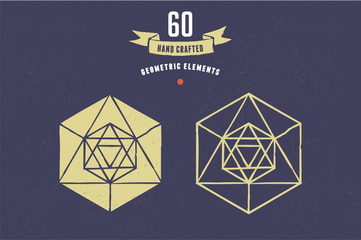Geometric elements set, a Decorative Illustration by Marish (Photo 1 of 4)