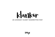 Klunker - A Handwritten Font, a Sans Serif Font by Mix Fonts (Thumbnail 1 of 2)