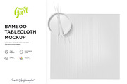 Bamboo Tablecloth Mockup - Top View, a Mockup by Green Art (Thumbnail 2 of 5)