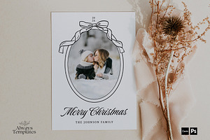 Christmas Card Template CC219