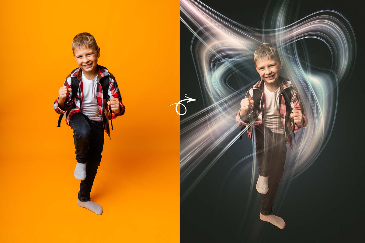 Lightwave Motion Photoshop Action, an Action Add-On by MRI STUDIO (Photo 14 of 29)