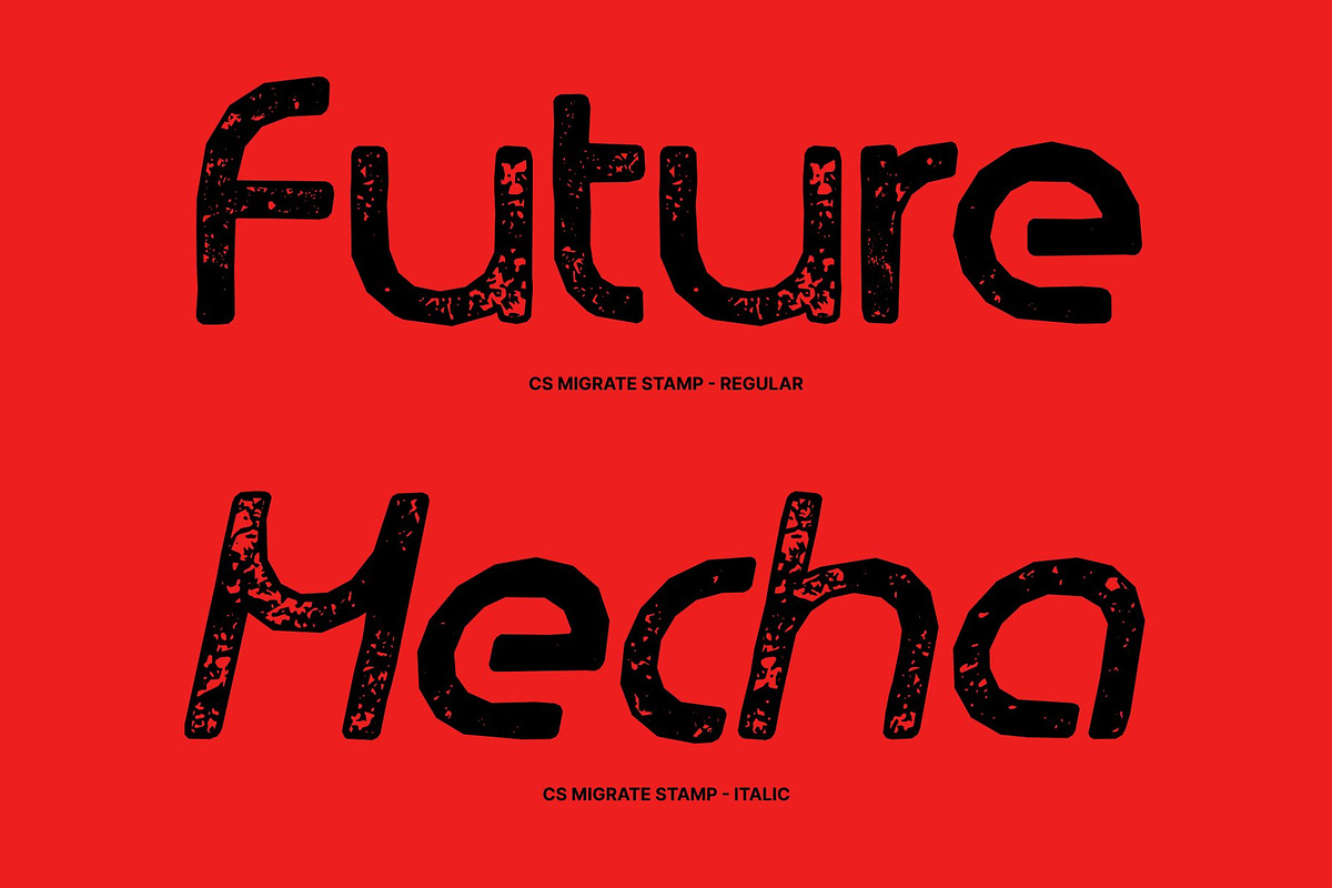 CS Migrate Stamp, a Sans Serif Font by Craft Supply Co. (Photo 3 of 8)
