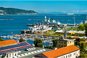 Naval ships at La Spezia in Italy, a Transportation Photo by Leonid Andronov