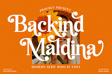 Backind Maldina Modern Font