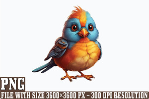 Funny Bird PNG Clipart Bundle