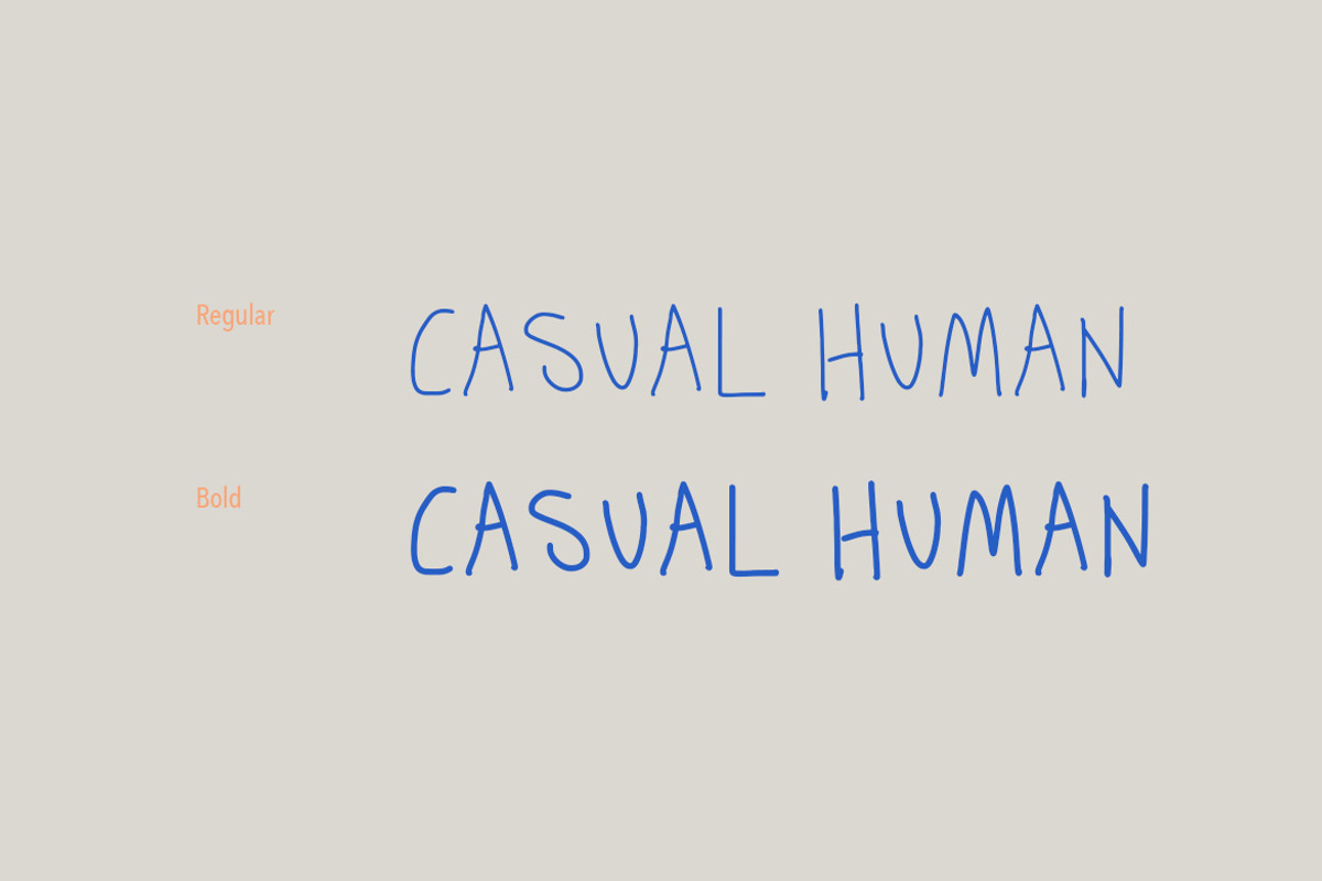 Casual Human Fonts, a Handwritten Font by tomatstudio (Photo 5 of 6)