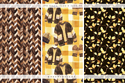 Golden Houf Of Fall Patterns, a Pattern Graphic by PeDe Designs (Thumbnail 9 of 10)