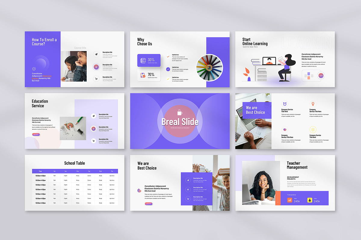 E-Learning Education Presentation, a Presentation Template by KreateTribe (Photo 2 of 6)