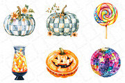 Groovy Halloween Clipart, an Illustration by DreamPrint404 (Thumbnail 5 of 5)