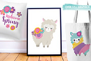 Spring Llamas, an Illustration by PrettyBundles (Thumbnail 5 of 5)