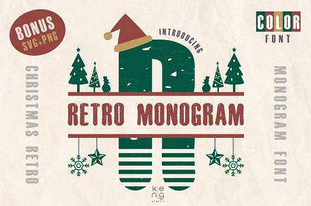Retro Monogram font