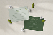 Green Invitation Set Templates, an Invitation Template by Paraná Studio (Thumbnail 4 of 8)