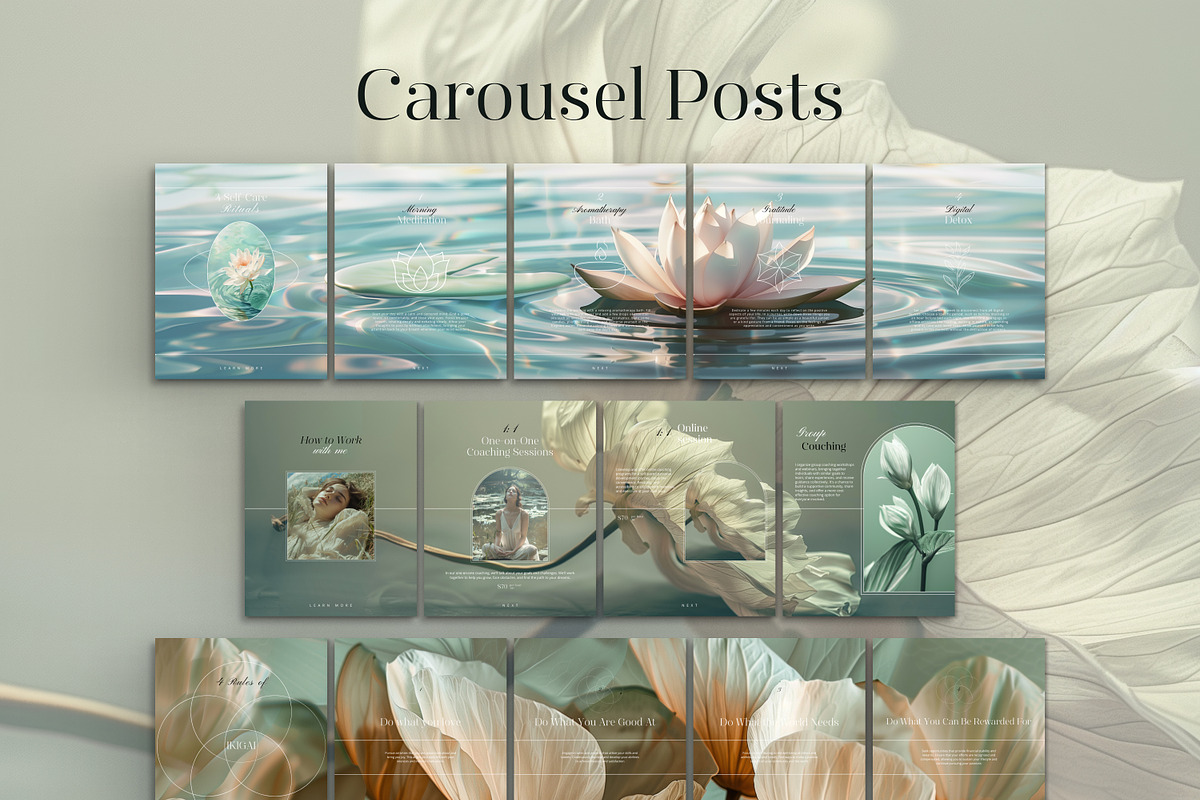 Wellbeing Coach Template - IG Canva, a Social Media Template by Under My Cozy Roof (Photo 6 of 11)