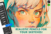 58 Procreate Brushes For Every Day, a Brush Add-On by Nuclear Brushes (Thumbnail 4 of 10)