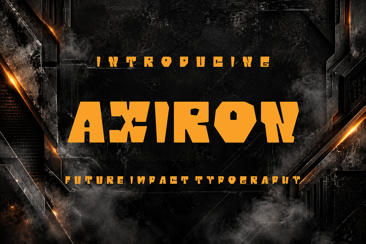 Axiron, a Symbol Font by zerologicstudio (Photo 1 of 10)