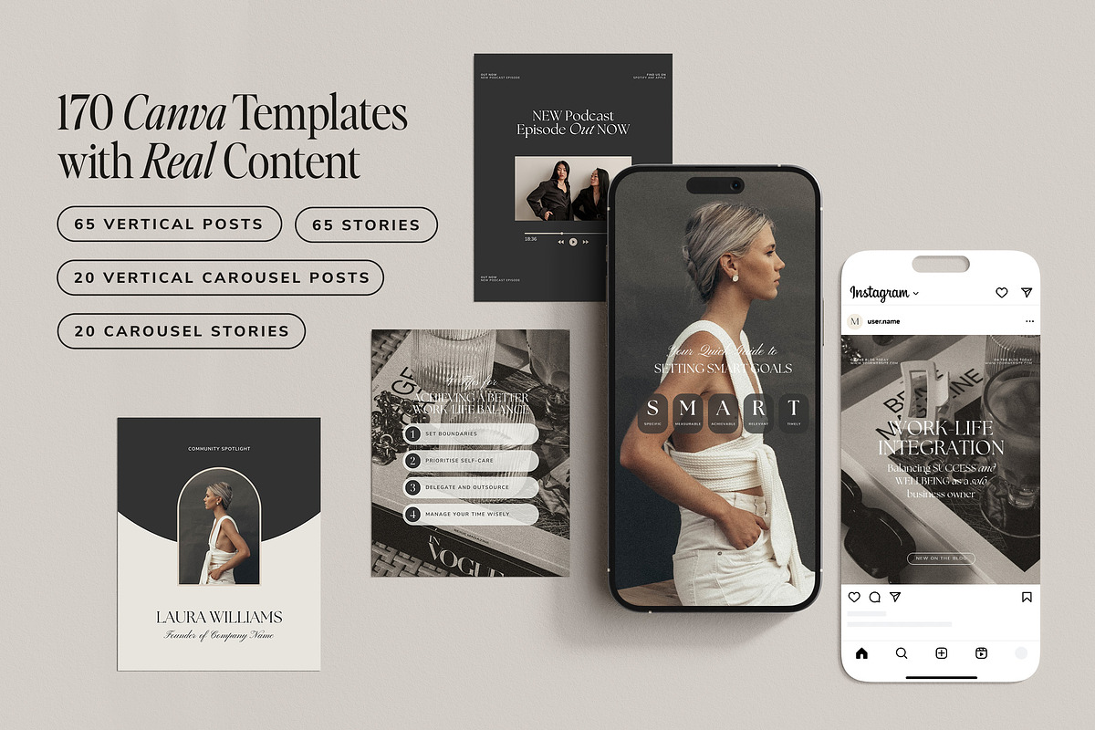 Coach Instagram Templates, a Social Media Template by Studio Loire