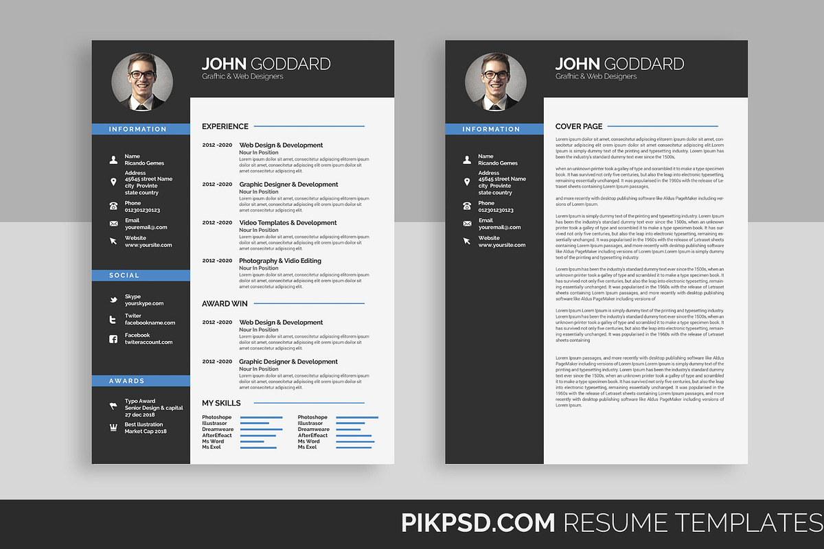 The Resume / CV, a Resume Template by graphicforest (Photo 1 of 7)
