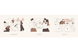 Care for environment isolated, a Person Illustration by Visual Generation