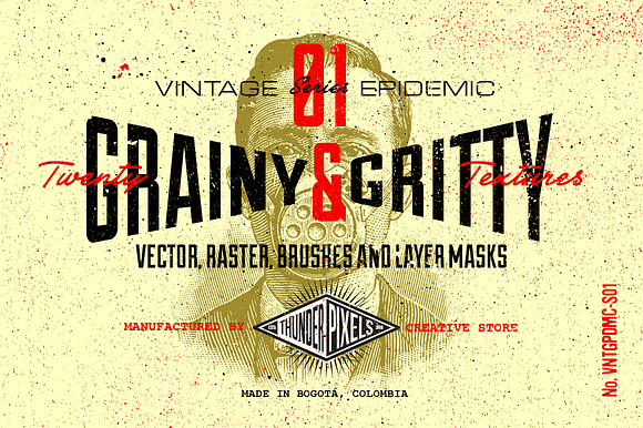 20 Grainy & Gritty Textures - VES01 preview 6