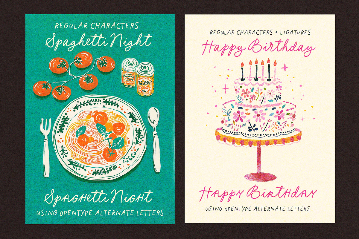 New York Bakery Font Duo, a Handwritten Font by Nicky Laatz (Photo 12 of 29)
