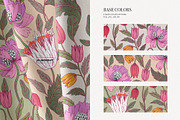Morris Floral Pattern and Motifs, a Pattern Graphic by likorbut (Thumbnail 4 of 11)