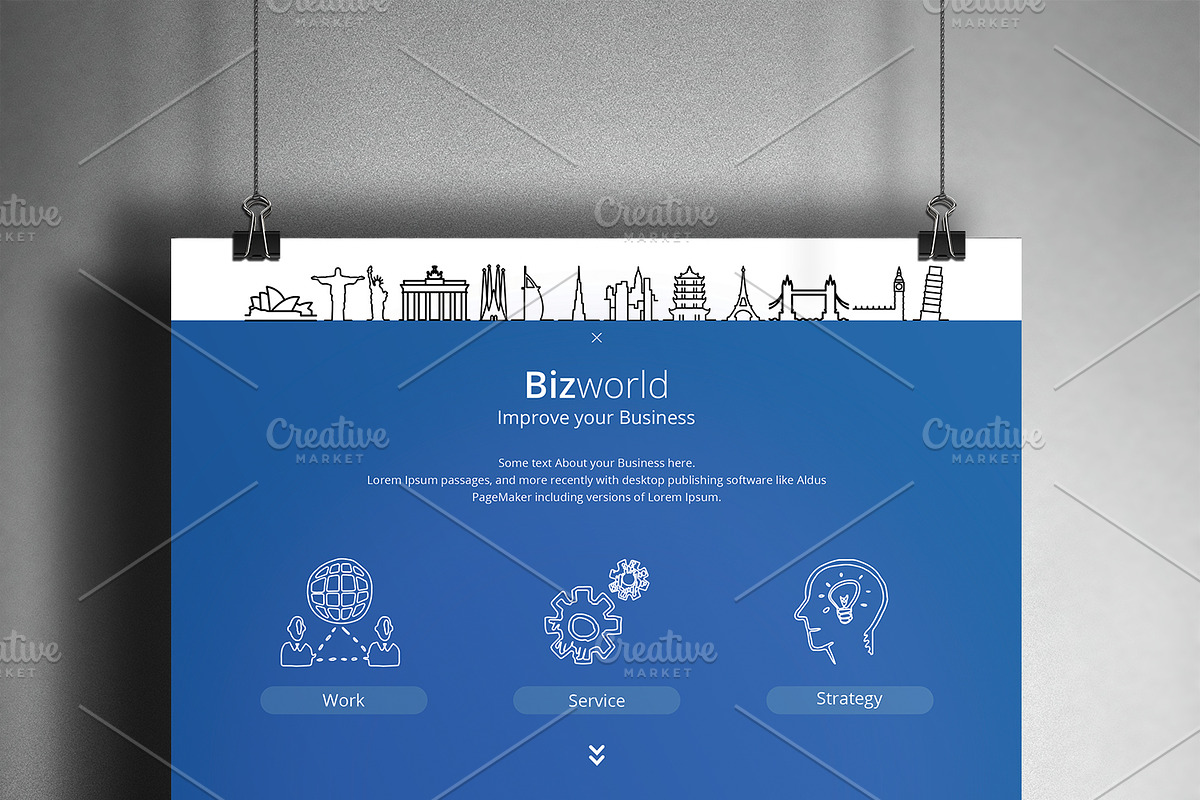 Minimal Clean & Corporate Flyer, a Flyer Template by Awns Creators (Photo 4 of 4)