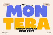 Montera - Food Font, a Sans Serif Font by Umitype (Thumbnail 1 of 8)