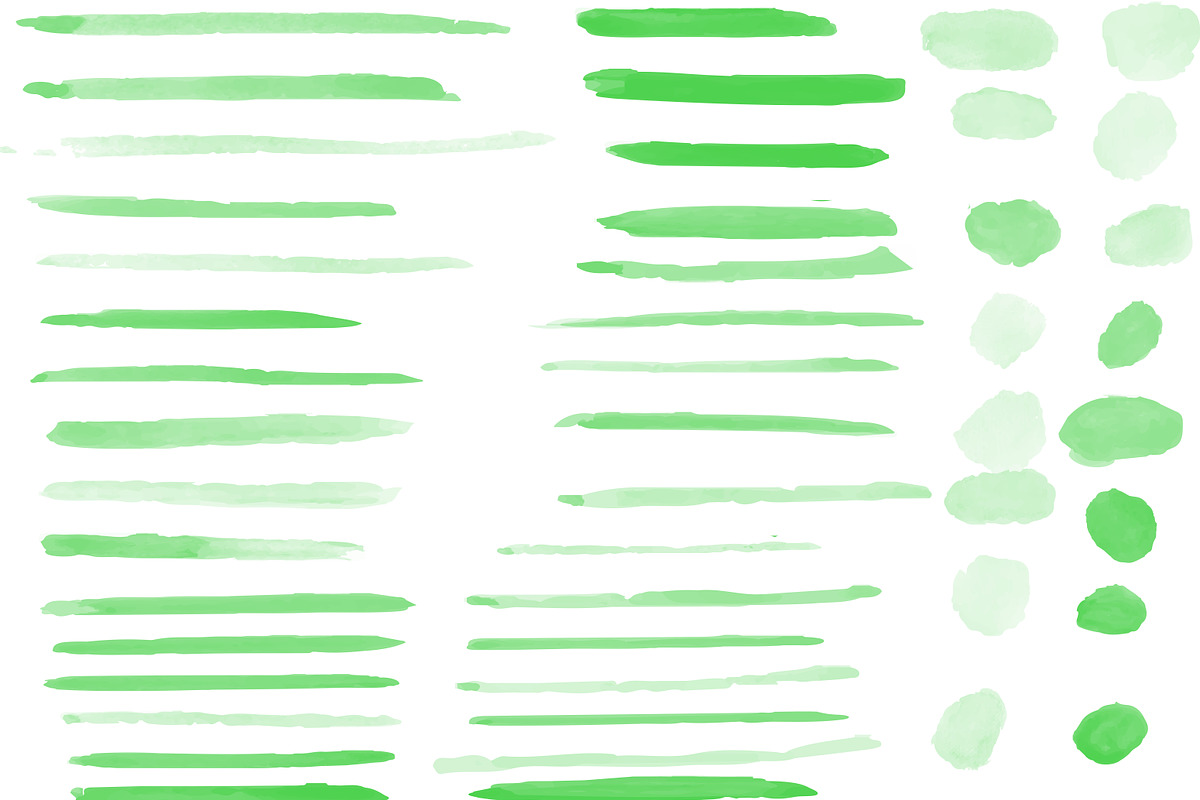 59 Water Color Brushes vector, a Texture Illustration by PeoGeo Creative (Photo 3 of 3)