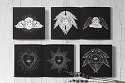 Holy Hearts Hand Drawn Vector Arts, a Decorative Illustration by Croisy (Thumbnail 5 of 7)