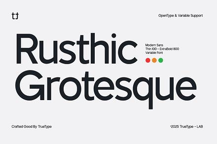 TT Rustic Grotesque Sans