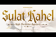 Sulat Kahel- Blackletter Typeface, a Blackletter Font by Lurinzu Studios (Thumbnail 1 of 9)